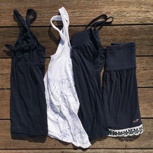 Lot of 4 A&F Hollister AEO tanks XS/S
